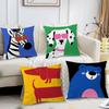 Illustration Style Animal Pillow Case Printed Pillowcase for Living Room Sofa Cushion Cover & Bedroom Decor