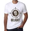 Мужская винтажная футболка Футболка с рисунком No Wrong Way Delight White