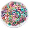 6.5*7mm 1000Pcs PVC Patch Beaded Sequins Fashion Hollow Love Heart Jewelry Accessories Stereo Magic Color  Handmade Material