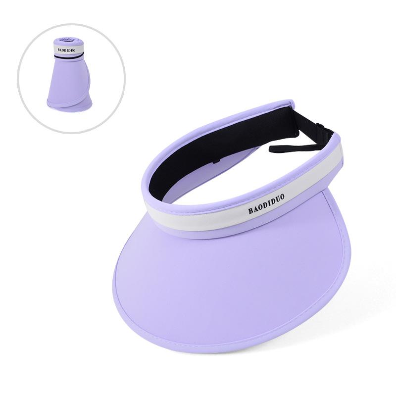 Летняя уличная защита от УФ-лучей ледяной шелк шляпа с открытым верхом универсальная модная с большими полями для показа лица маленькая солнцезащитная шляпа детская