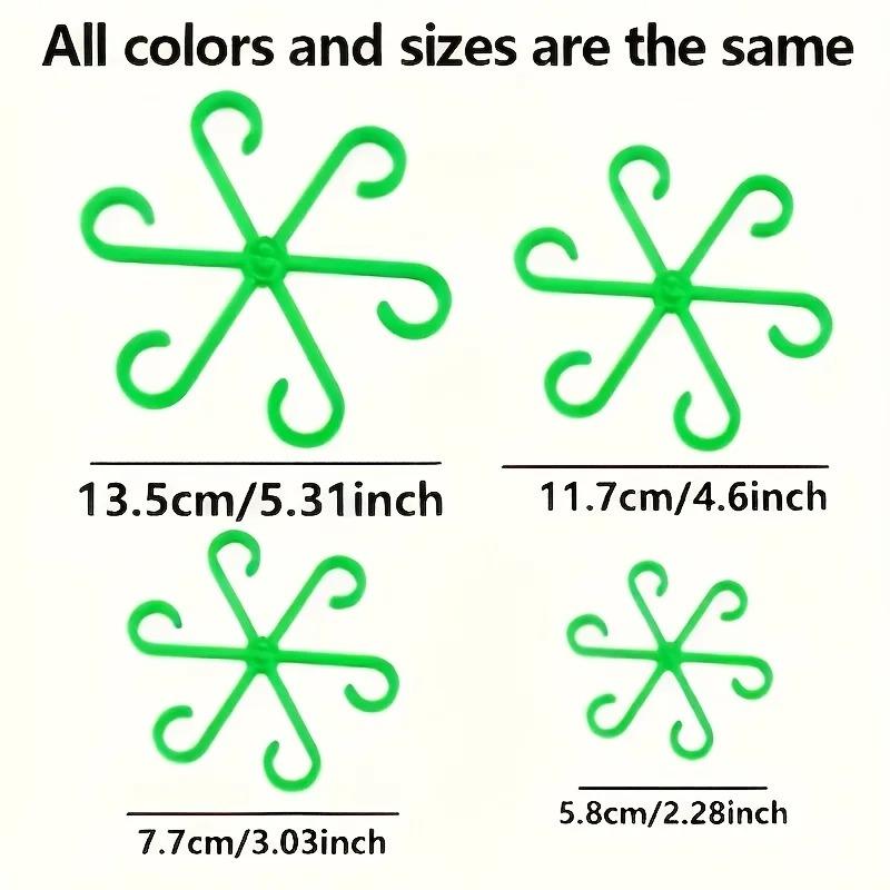 Набор опорных стержней для предотвращения опрокидывания растений, Зеленый держатель для растений, Складной кронштейн для гидропоники цветов, Практичные садовые аксессуары