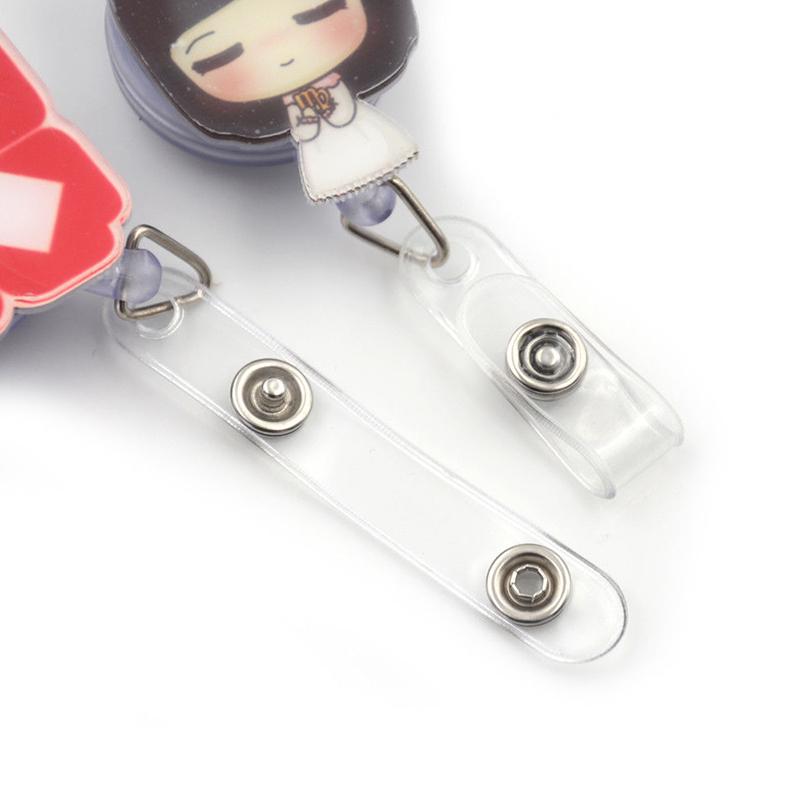 Модная идентификационная карточка с именем, выдвижная медсестра, врач, мультяшная кнопка, держатель для бейджа, школьные принадлежности, милый экспонат