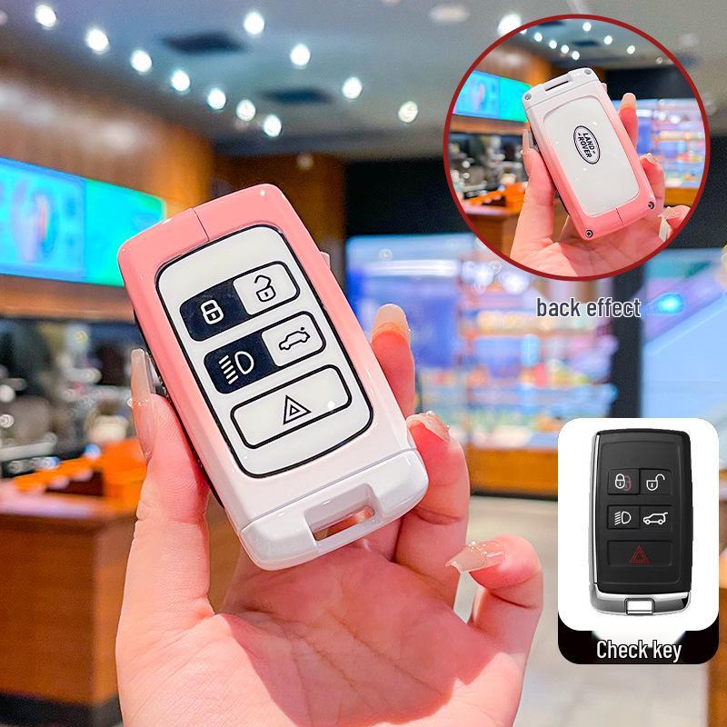 Key Covers for Land Rover Range Rover Evoque, Discovery 4/5, Velar, Range Rover Sport, and Freelander 2