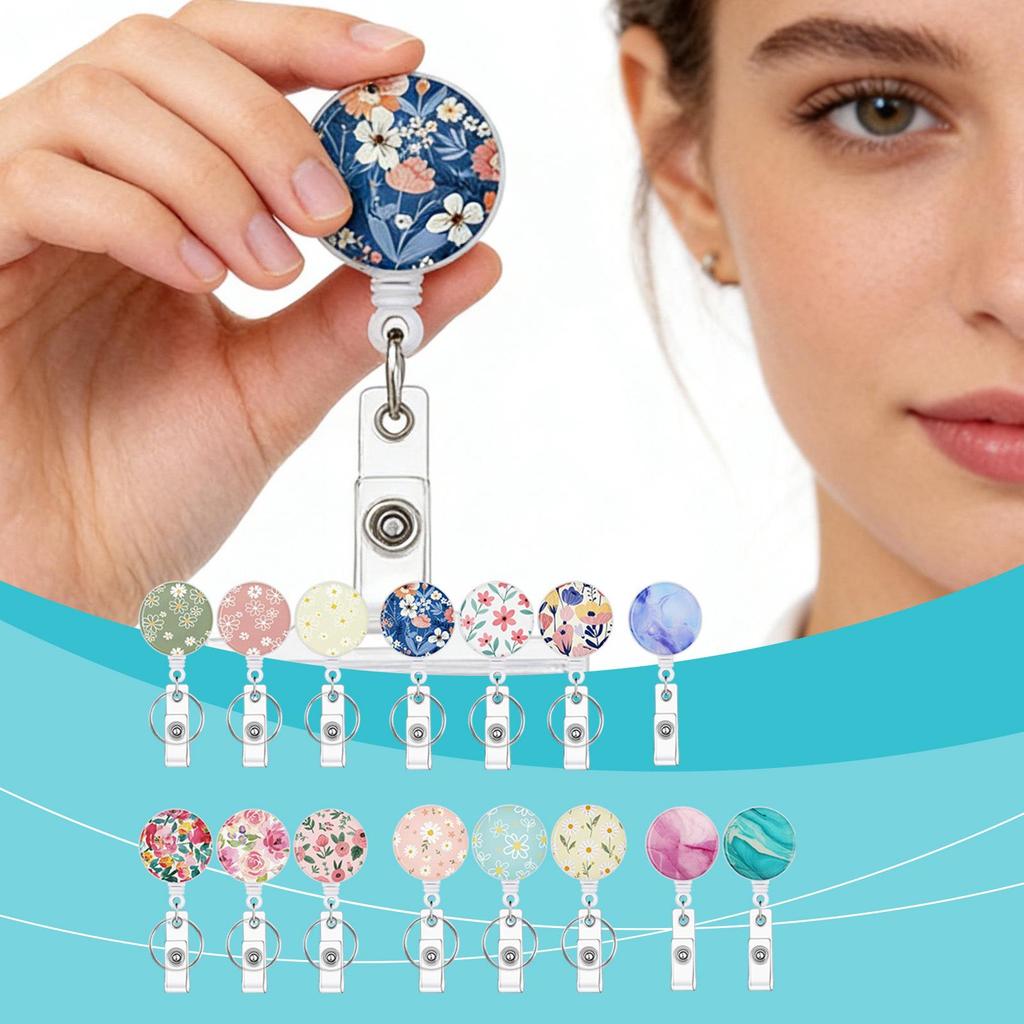 Noteory Retractable Badge Holder for IDs and Keys, Easy to Wear