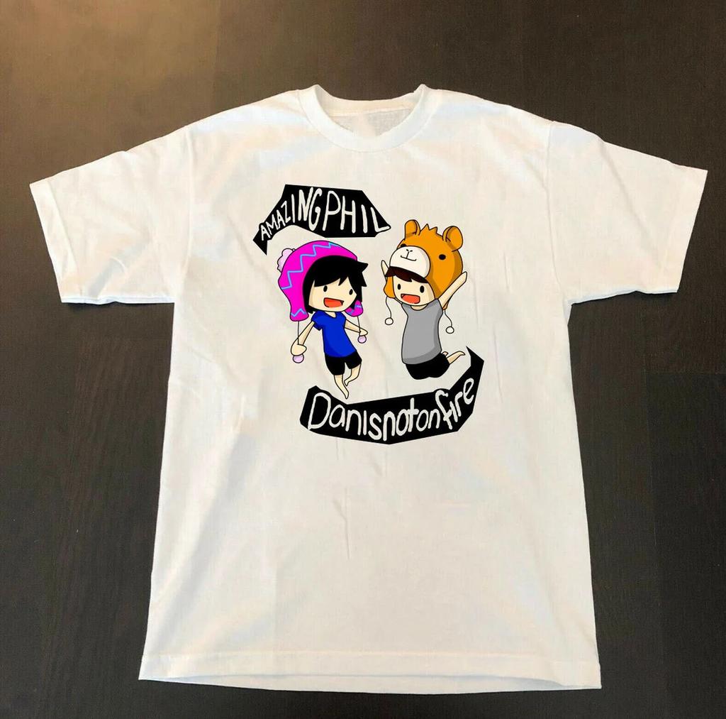 Vtg Dan And Phil Band Gift For Fans Cotton White Full Size Shirt MM780