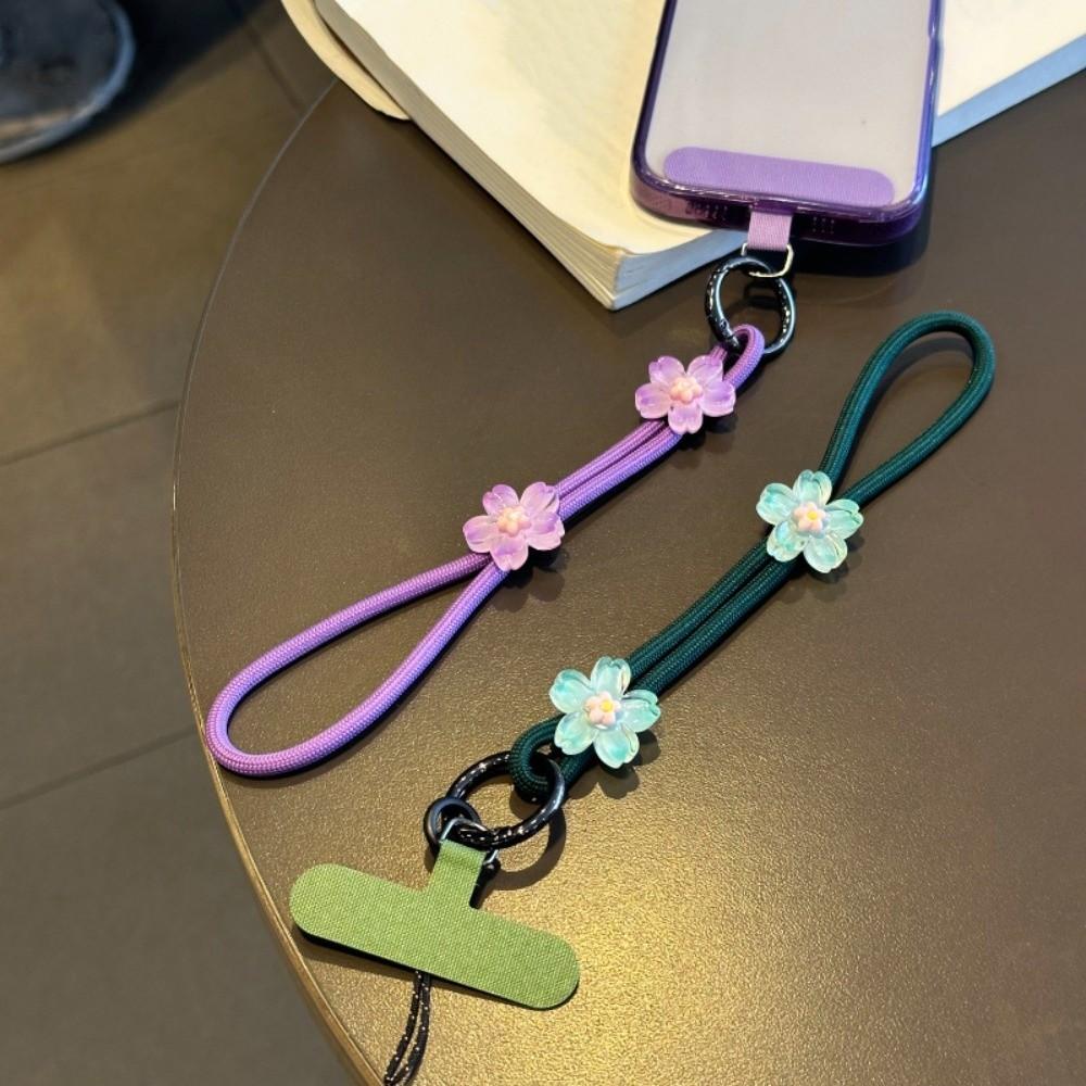Anti Loss Mobile Phone Strap Cherry Blossom Cell Phone Chain Mobile Phone Lanyard  Women/Lady/Girl