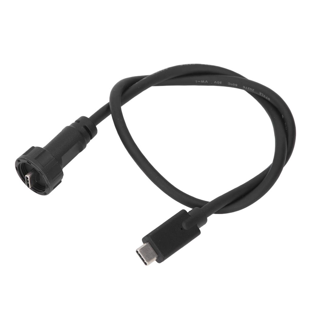 Type C Male To Male Cable 0.5m IP67 IP68 Water Proof Straight Plug USB C Extension Cable 30V 1.5A