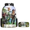 Набор: Большой рюкзак и пенал Fortnite - Мультяшные игровые школьные принадлежности для детей 5-8 лет, Унисекс подарок