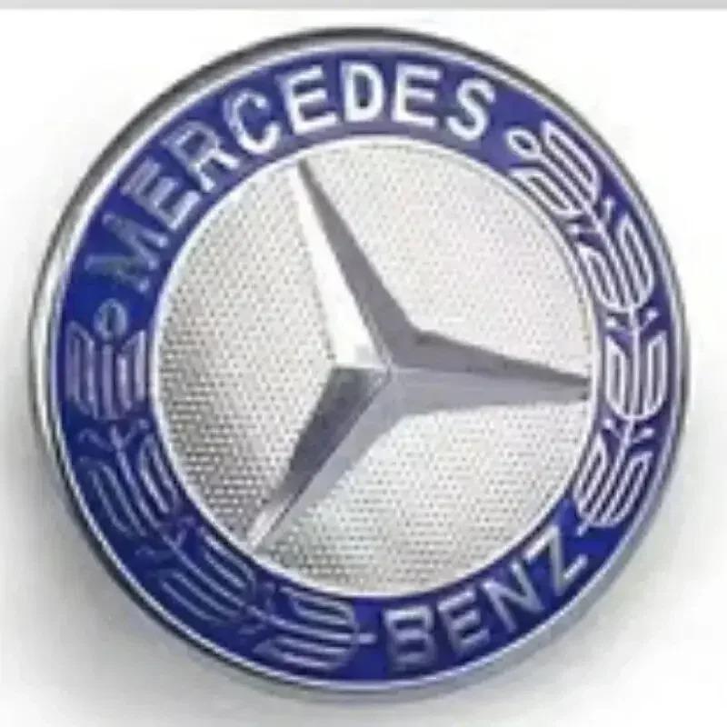 57mm Star Flat Hood Bonnet Logo Mercedes-Benz AMG Emblem Badge Stickers W204 W124 W201 W202 W212 W220 W205 Automobile Accessory