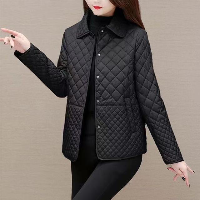 Autumn and Winter Thin Short Cotton Coat Fashionable Loose Winter Down Cotton Coat for Women