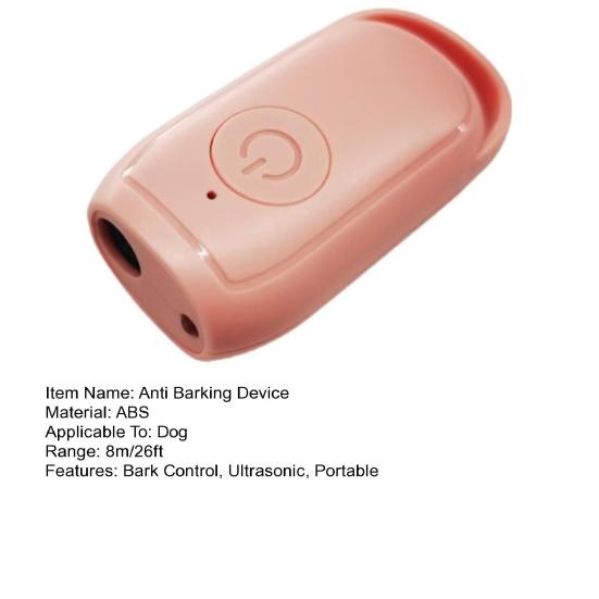 Устройства для отпугивания лая собак Ультразвуковое устройство против лая, радиус действия 26 футов, перезаряжаемое устройство для контроля поведения при дрессировке собак