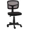 Office Chair Ergonomic Desk Chair, Height-Adjustable Swivel Chair, Space-Saving, Black