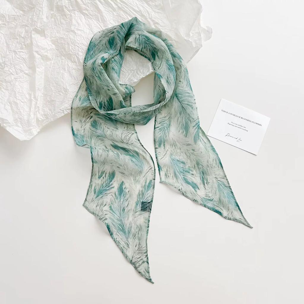 100% Nature Silk Scarf Fashion Women Scarves Shawl Hijab Bandana Kerchief Pashmina Neckerchief Foulard Female Echarpe 10*150cm