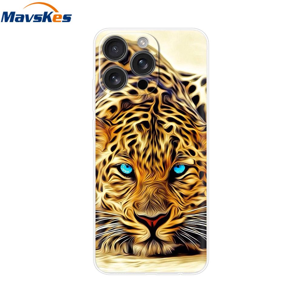 For iPhone 16 Pro Max Case Shockproof Silicone Bumper For Apple iPhone 16 Pro Max Plus Cover Soft TPU Phone Protector Shell Para