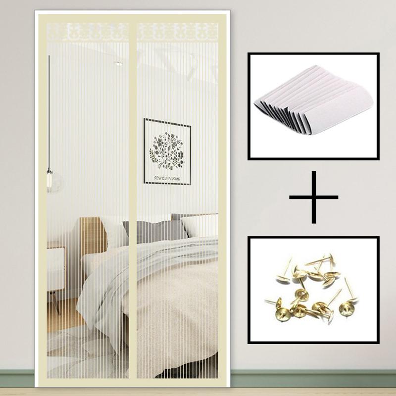 Магнитная дверная сетка Антимоскитная сетка Занавеска Сетка Насекомая Мошка Сетка Автоматически закрывающаяся Дверная сетка Магнитная москитная сетка