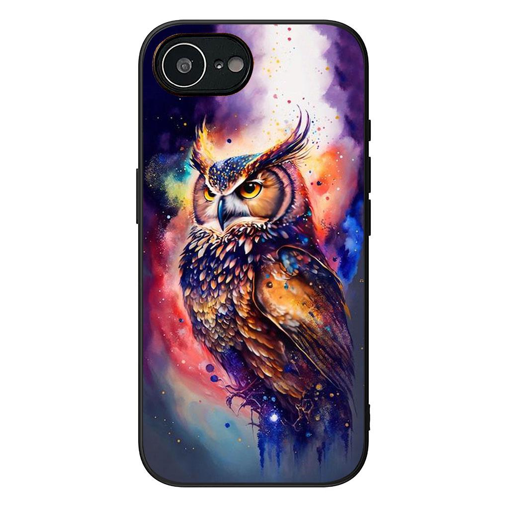 Soft Cover for Samsung Galaxy S22 S21 S20 FE Ultra Plus A35 A36 A55 A37 A33 A34 A57 Coque Phone Case Bird Owl Comics Lovely