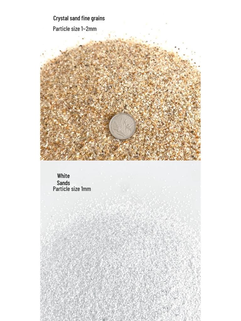Натуральный мелкий аквариумный песок: Натуральный Декор Субстрата для Аквариумов с Цветным Кристаллом и Речным Песком
