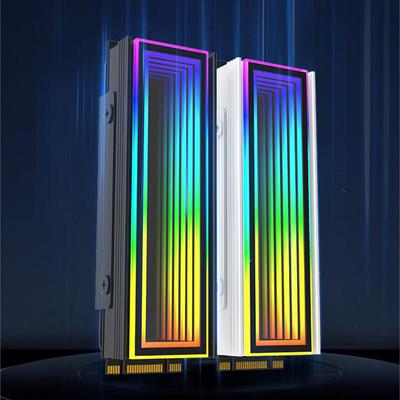 5V Argb Sync Pc 2280 Ssd M2 Radiator Pc Rgb M.2 Nvme Radiator High Efficiency Radiator Endless Abyss Effect Gaming Entertainment