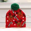 Knitting Hat with LED Lights Santa Claus Deer Christmas Tree Pattern Winter Illuminated Hat Festive Atmosphere Accessory