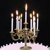 Candle Holder Baked European Romantic Retro Golden Plastic Creative Thread Candle Holder Cake Decoration Ornaments