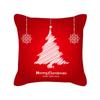 Красная Рождественская Наволочка Новая Праздничная Праздничная Персиковая Кожа Наволочка Домашняя Наволочка для Подушки на Диван
