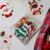100 шт. рождественский мешок для печенья и конфет Санта-Клаус пластиковый подарочный мешок для печенья рождественские украшения для вечеринки Новый год 2025