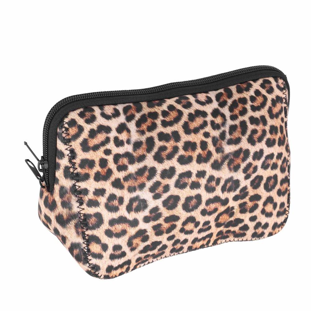 2 Pcs Neoprene Cosmetic Bag Waterproof Makeup Pouch Durable Makeup Organizer Handbag Organizer