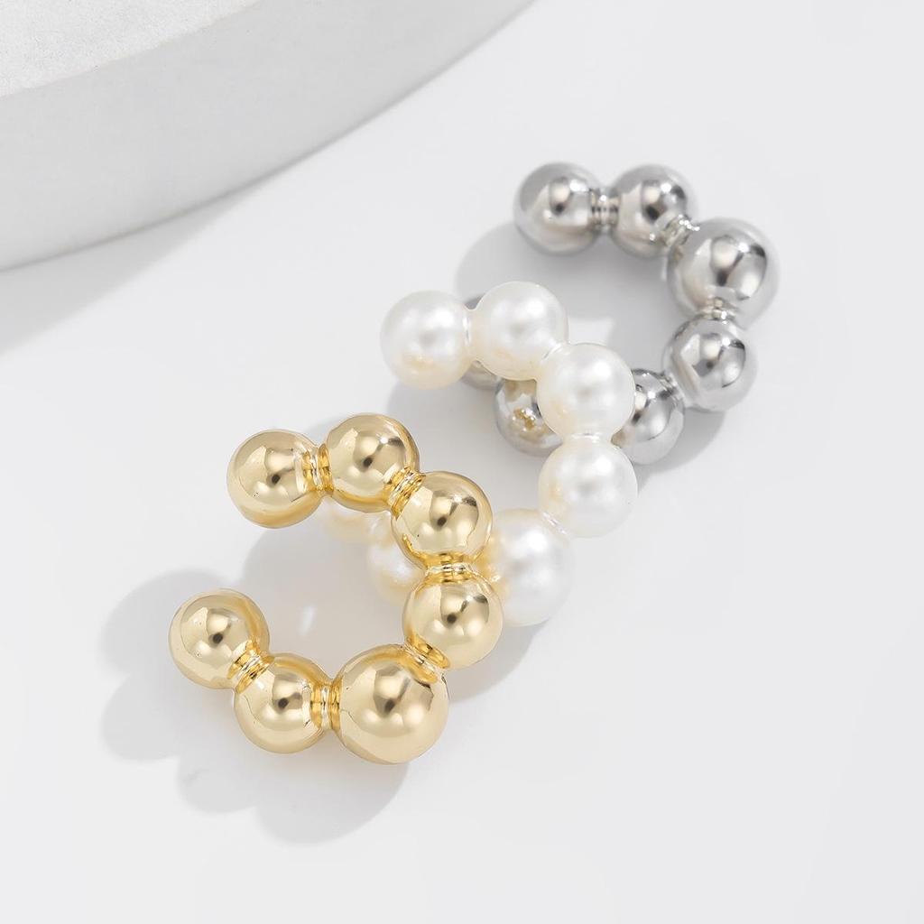 4 шт./компл. панк-серьги-клипсы в форме буквы С, массивные, для женщин, не прокалывающие, женские ювелирные изделия, аксессуары, новые