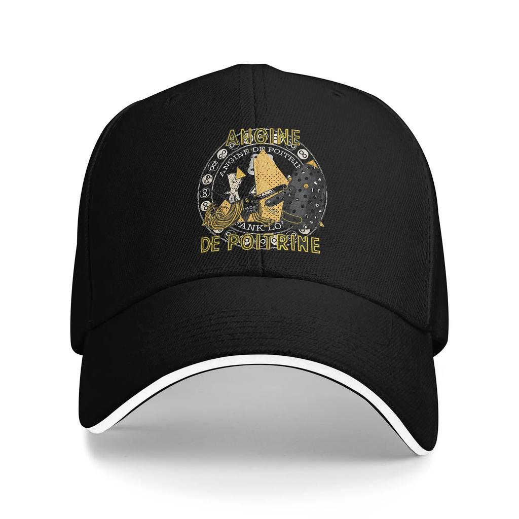Angine De Poitrine Baseball Cap Retro Sherpa Unisextra Sandwich Hat Unisex Style Adjustable Hats Cap Workouts