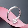 Lindon Classic 925 Sterling Silver Zircon Ring Ladies Jewelry Wedding Promise Party Gift