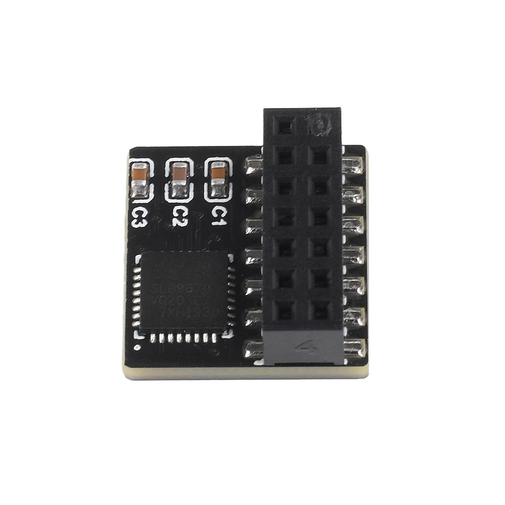 TPM 2.0 Encrypted Security Module LPC/SPI 14 Pin Mainboard Card TPM2.0 Module for ASUS Gigabyte Motherboard For Windows 11