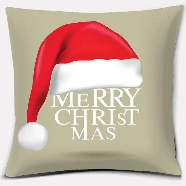 Christmas Themed Pillowcases Car Accessories Office Santa Claus Living Room Sofa Home Decoration Pillowcases