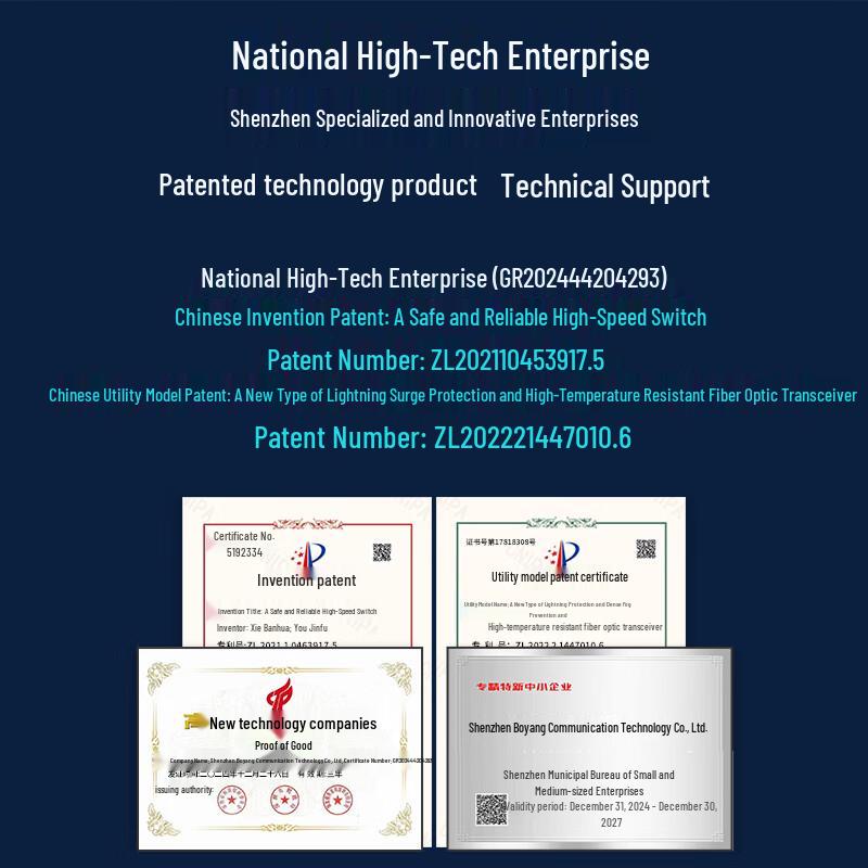 Boyang Медиаконвертеры и аксессуары для оптоволоконных сетей