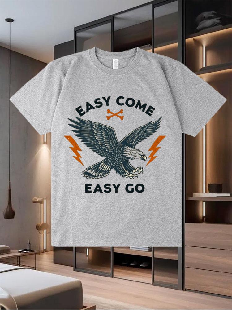 2025 Summer Best - Selling New Men's Pure - Cotton T - Shirts with a Cool and Rebellious Look Trendy Short - Sleeve Tops