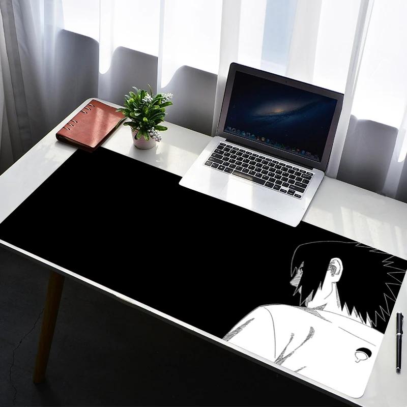 Mouse Pad PC Non Slip Rubber Mousepad Laptop Gamer Cabinet HD Keyboard Pad Office Naruto Sasuke Computer Gaming Desk Mouse Mat