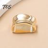 Irregular Curved Scarf Ring Oblate Ring, Geometric Simple Clip, Modern for Women Holder Neckerchiefs Scarves Shirts