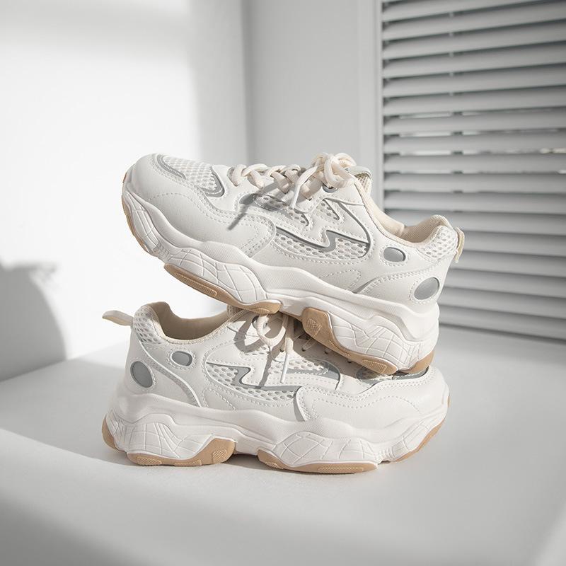 Модные универсальные сетчатые дышащие кроссовки 2024 года, новая мода в корейском стиле, удобная, износостойкая спортивная обувь для женщин, лето