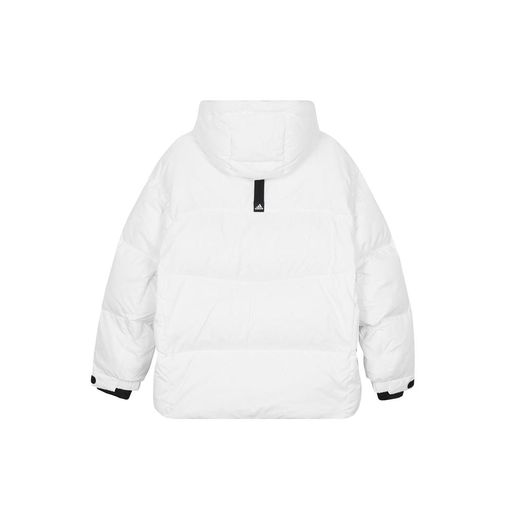 adidas 650 Puffy трехполосный ветрозащитный теплый пуховик с цветными блоками Мужская верхняя одежда Белый IL8925