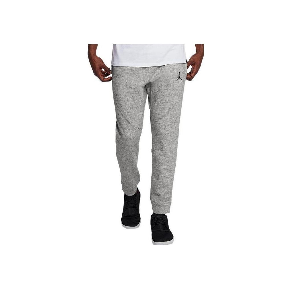 Jordan Classic Jumpman Logo Print Fitted Joggers Men Bottoms Light-Grey 860199-063