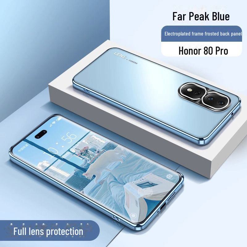 Защитный чехол для мобильного телефона Honor 80 Pro, гальванический матовый чехол Honor 200/90/70/100 Pro, все включено.