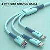 Кабель для быстрой зарядки 3 в 1 66 Вт 3 А Кабель Type C Micro USB для iPhone Кабель для зарядки для Samsung Xiaomi Зарядный кабель USB для передачи данных