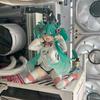 Vocaloid Звездная Кошка Ушки Короткий Рукав Пижама Хацунэ Фигурка МИКУ Пейзаж Миниатюрная Анимация Красивая Девушка Настольное Украшение Фигурка Подарок