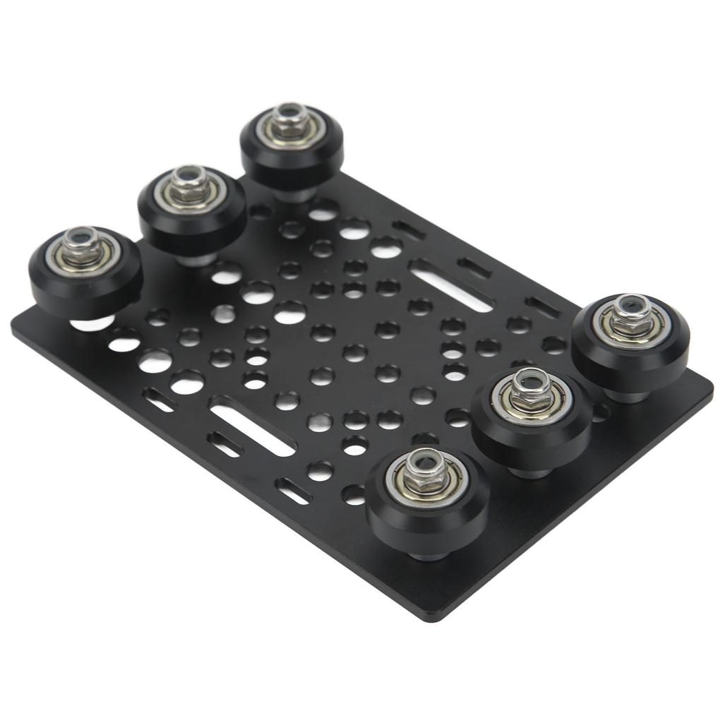 Алюминиевая анодированная черная портальная пластина Плата портала 3D-принтера со шкивом от 0,8 до 3,1 дюйма Черный