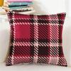 45x45cm Classical Geometric Plaid Cushion Cover Cotton Linen Home Living Room Bedroom Throw Pillow Case