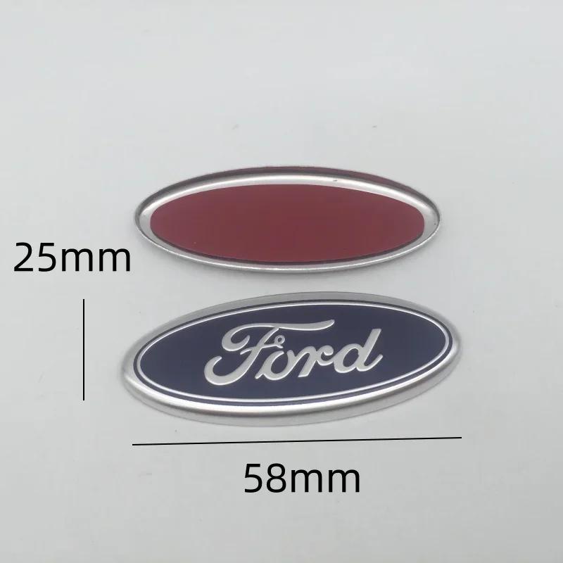 Car Sticker Ford New 2025 Hot 1pcs 3D for ford blue Car Front Head Hood Bonnet Emblem Rear Tail Bumper Trunk Steering Wheel cove