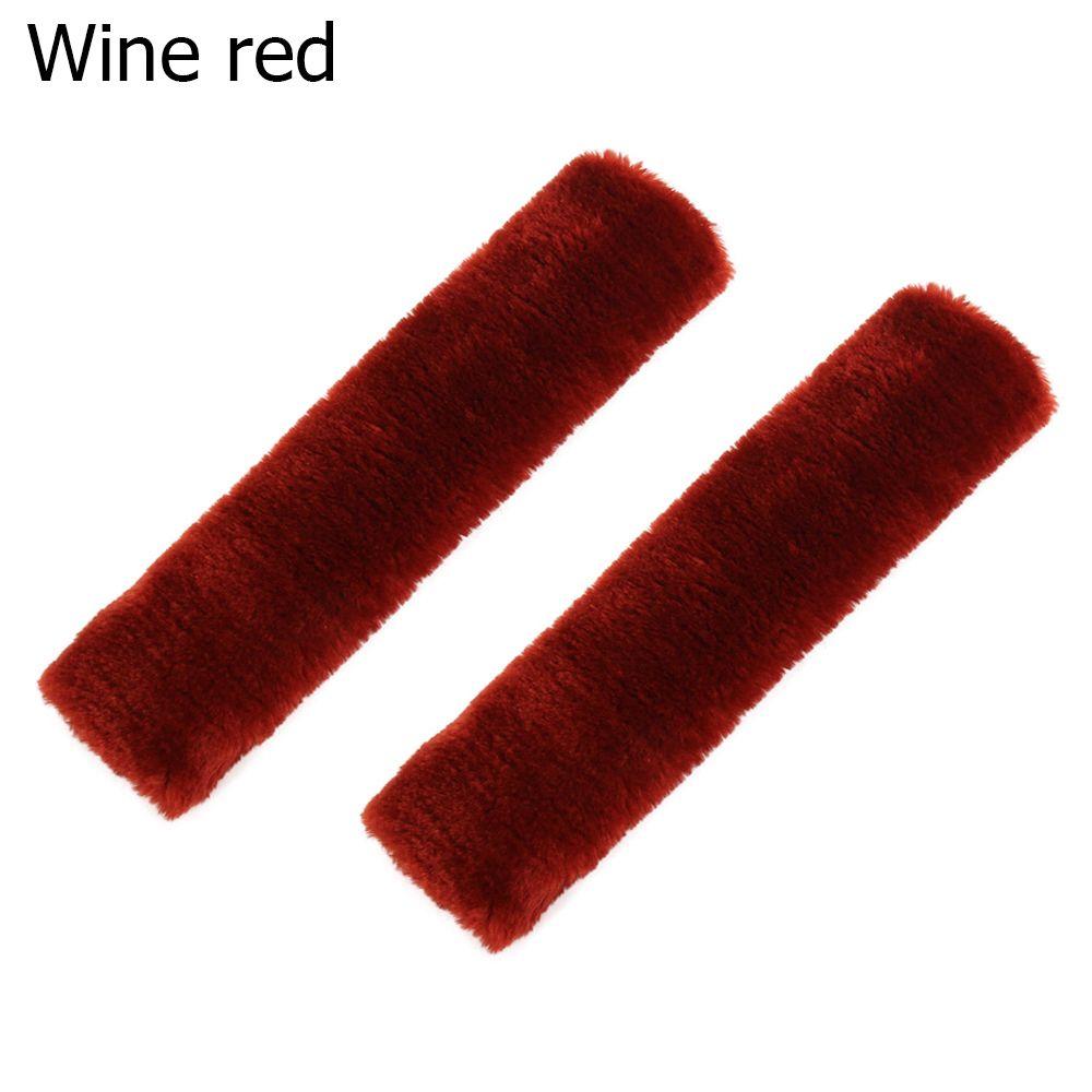 2 Pcs/Set Fashion Soft Auto  Harness Cover Plush Car Seatbelt Shoulder Pad  Seat Belt