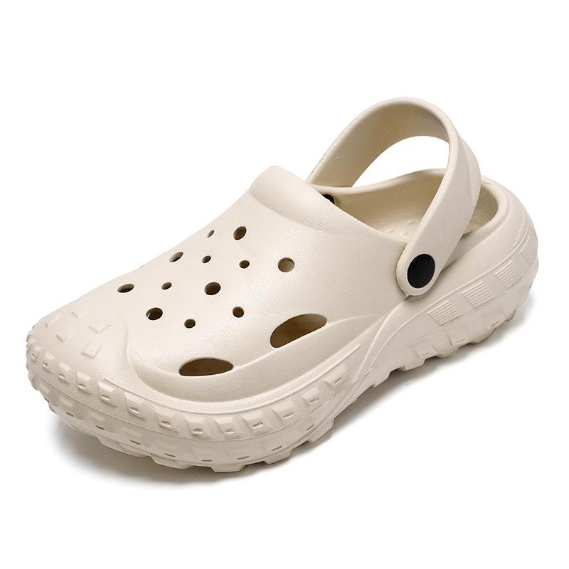 Обувь Hole Shoes, женская летняя верхняя одежда нового стиля, симпатичная дышащая нескользящая пляжная обувь, сандалии для офиса в помещении для мужчин