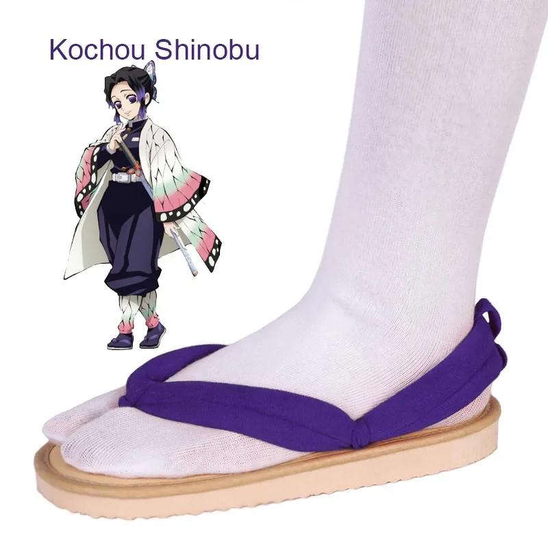 Модные горячие аниме-убийца демонов Kimetsu No Yaiba Косплей Аксессуары Kamado Nezuko Косплей Сабо Кимоно Шлепанцы Гэта Тапочки Обувь
