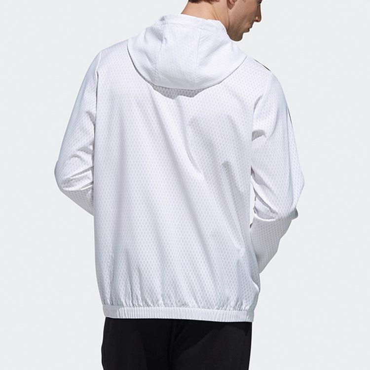 adidas WB Classic 3S Тканая приталенная куртка Мужская Верхняя одежда Белый DW4620