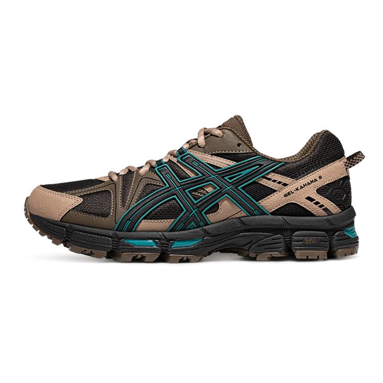 Asics Гель Kahana 8 Амортизация, Дышащий и Упругий Дизайн Кроссовки с низким верхом Мужские Черный Кофе 1011B109-006